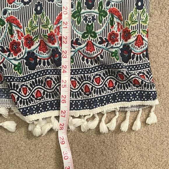 Emery Rose Floral Kimono Open Cardigan Boho Beach Tassels, size 2XL (runs small) - Picture 12 of 14